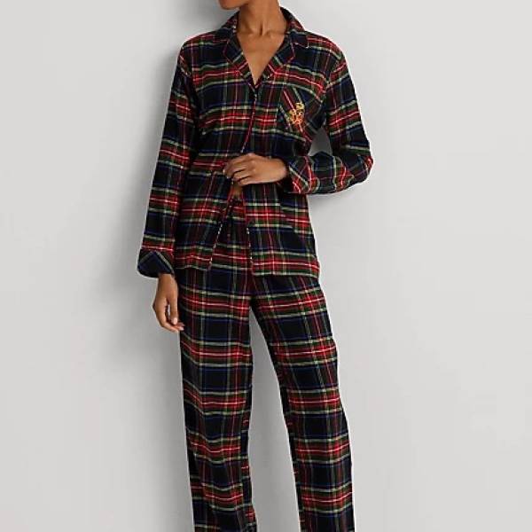 Ralph Lauren Pyjama dames Ralph Lauren ruit pyjama zwart