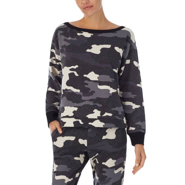 DKNY Dames nachtmode overig DKNY camouflage  sweater diverse