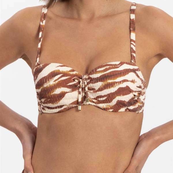 Cyell Bikini Top Cyell true zebra bikini top bruin