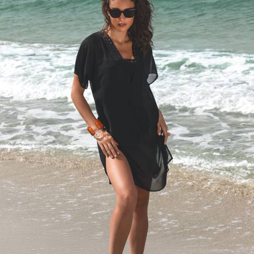 Lise Charmel ajourage couture tuniek zwart