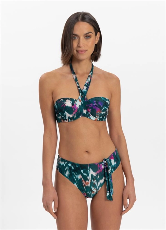 Cyell Cyell ikat teal bikini top